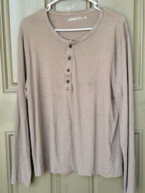 Abercrombie & fitch linen blend Henley